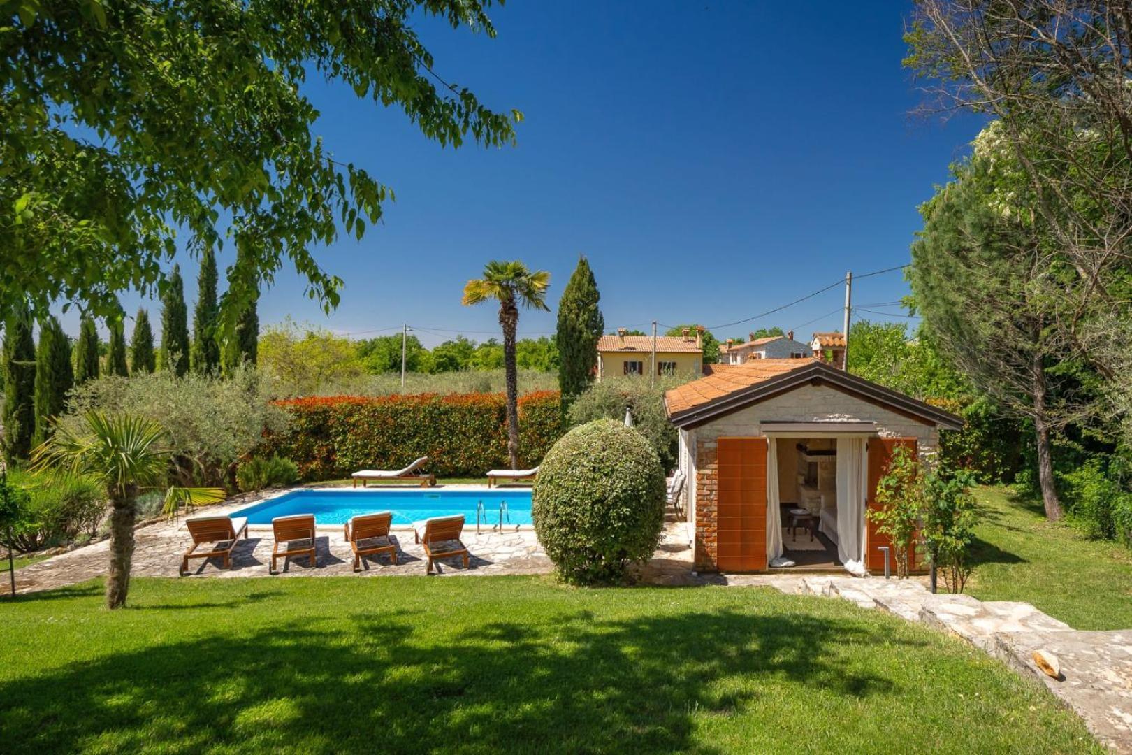 Rustic Villa Cehici With Pool In Sveti Lovrec Jehnici Eksteriør bilde