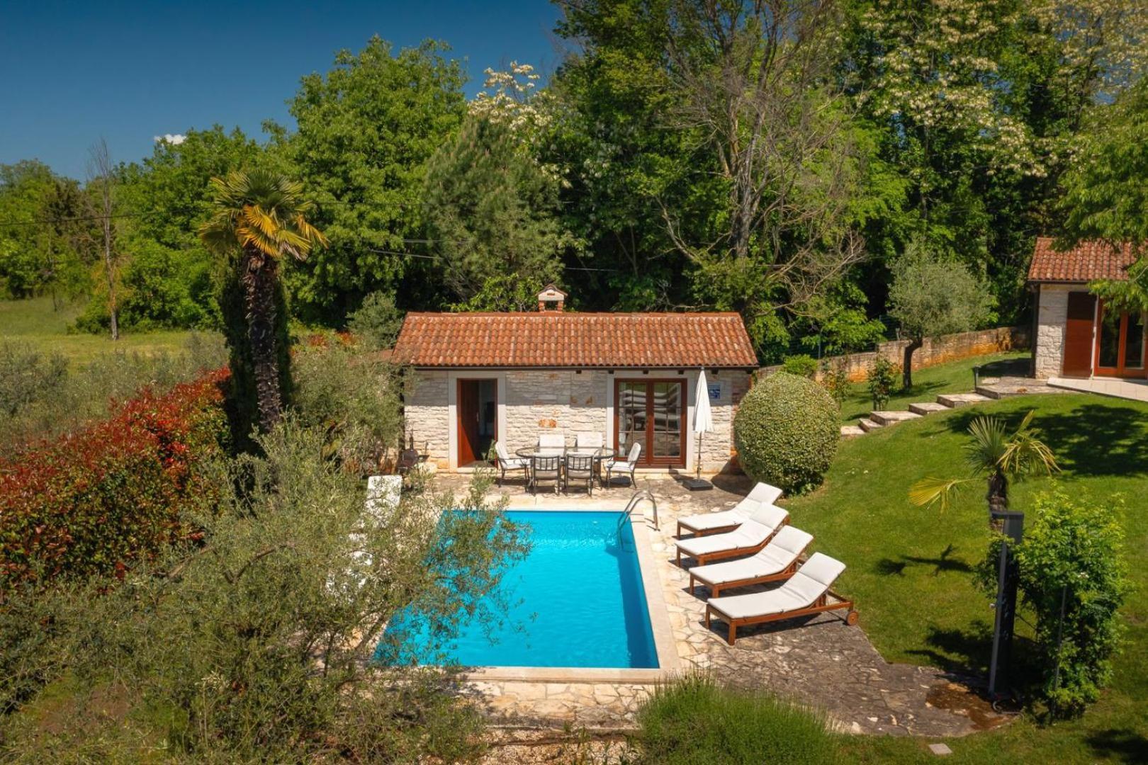 Rustic Villa Cehici With Pool In Sveti Lovrec Jehnici Eksteriør bilde